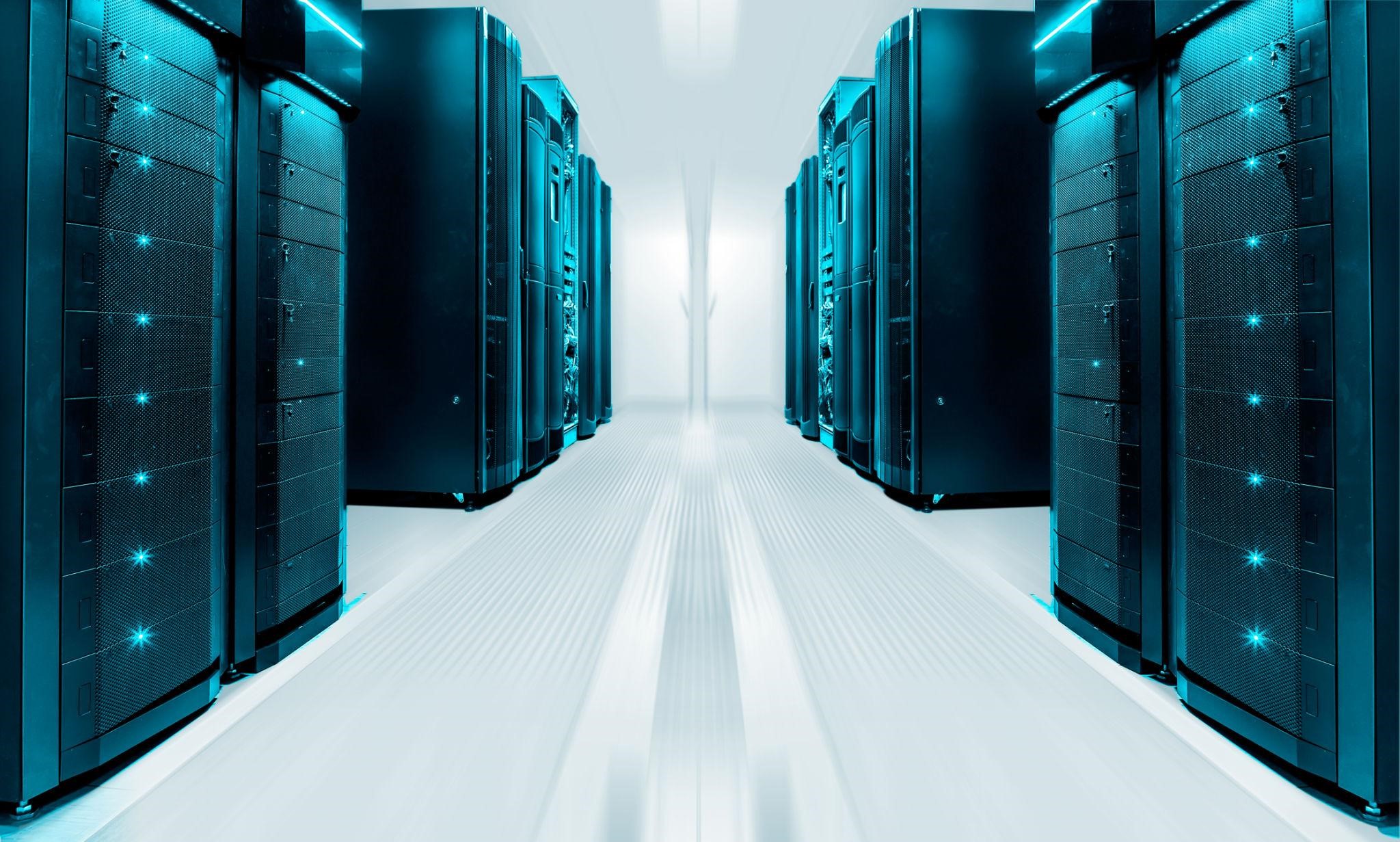 Rack de servidores organizado